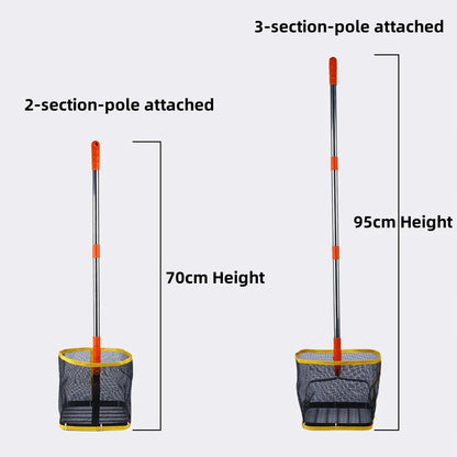 180° Adjustable Angle Ping Pong Ball Picker – Spring Bottom Table Tennis Ball Catcher Tool for Club Training & Practice Use