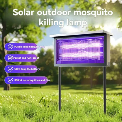 JOYINLED Solar Mosquito Killer Lamp – IP65 Waterproof Outdoor UV Insect Trap Light for Garden, Yard & Patio with Metal Flame-Retardant Design