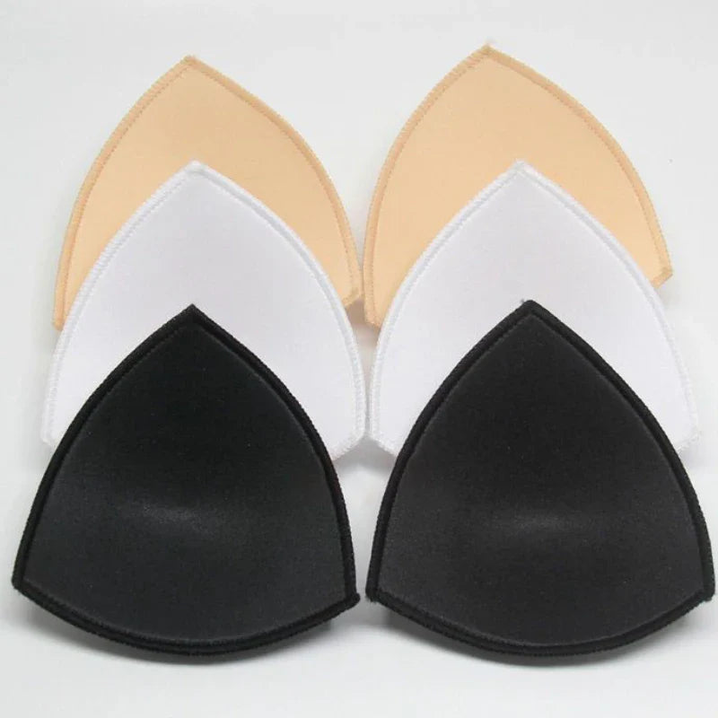 3 Pairs Removable Push-Up Bra Pads – Foam Inserts for Sports Bras, Bikinis & Underwear