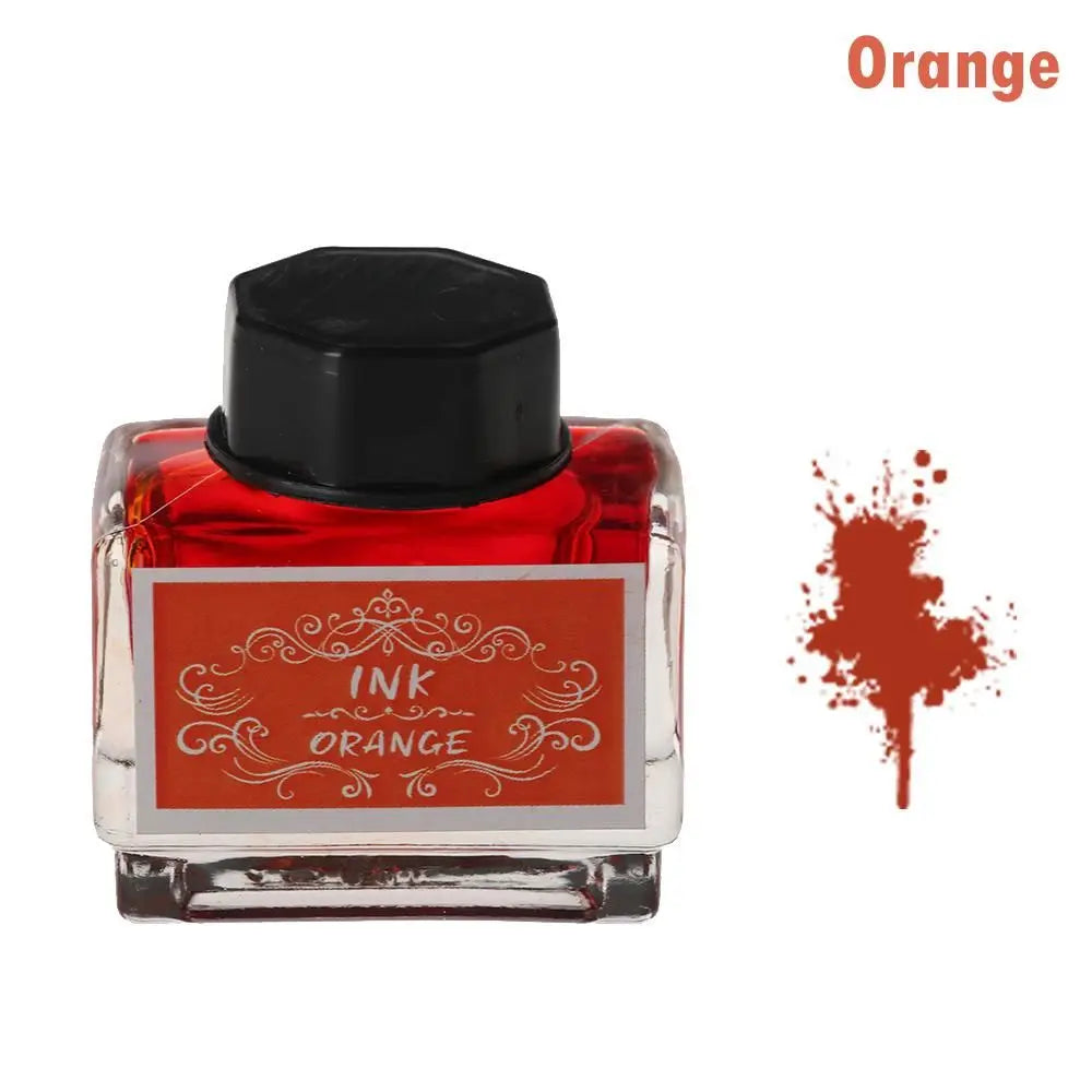 15ml Carbon-Free Fountain Pen Ink — Non-Carbon Ink Bottle for Stationery & Printing