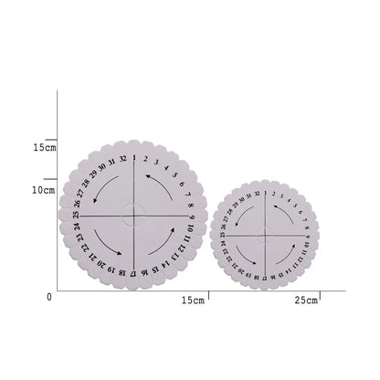 4Pcs Kumihimo Braiding Disks - Round & Square Beading Cord Plates for DIY Bracelet Weaving & Loom Braiding