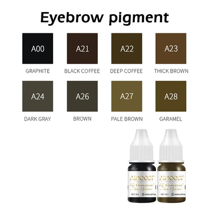 New Top Tattoo Microblading Paint Ink: 3ml Pigment for Semi Permanent Body Art - Eyebrows, Eyeliner, Lips Tint Makeup Supplies