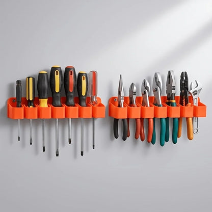 Wall-Mounted Tool Storage Rack - 2-Piece Garage Organizer for Screwdrivers & Pliers