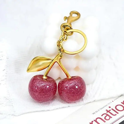 Cute Cherry Keychain Purse Charm – Bag Accessory for Handbags & Gifts for Women