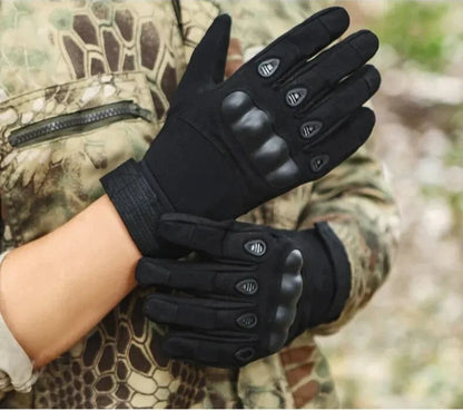 Tactical Military Gloves – Anti-Slip Combat & Shooting Gloves for Men, All Finger Design for Bicycle & Outdoor Use