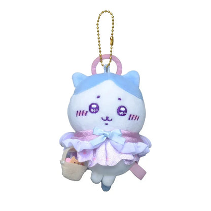 Chiikawa Angel & Devil Plush Doll Keychain — Jiikawa Xiaoba Usachi Small Pendant for Bag Decoration & Gift