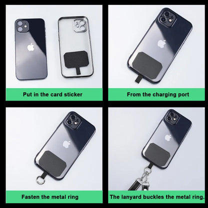 Simplicity Crossbody Cell Phone Lanyard – Adjustable Neck Strap with Universal Clip Gasket, Anti-Lost Mobile Phone Lanyard