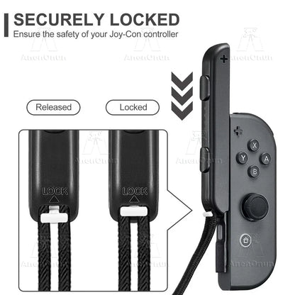 Wrist Strap for Nintendo Switch/OLED – Joy-Con Replacement Lanyard Attachment, Gaming Accessory