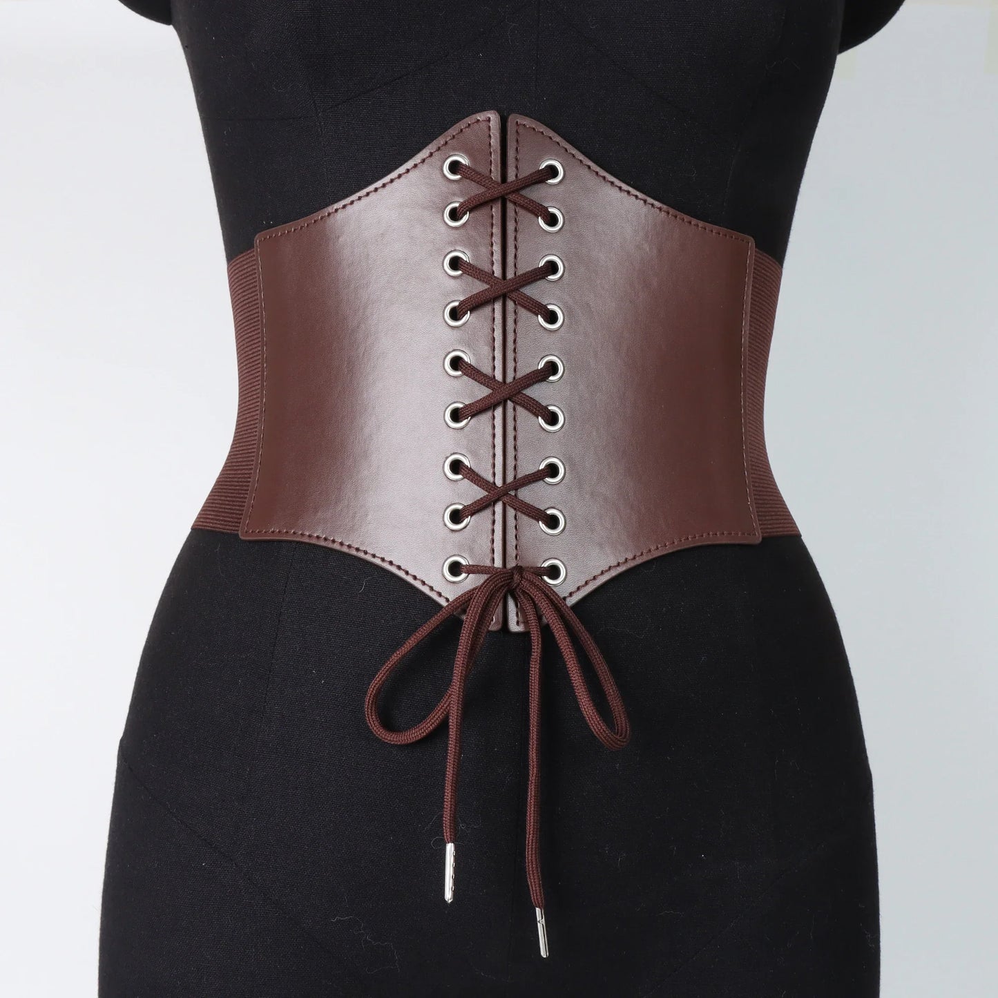 Medieval Wide Leather Armor Belt - Steampunk Waist Costume Accessory for Men & Women, Viking Knight Antique Waistband for LARP & Cosplay