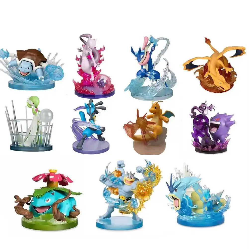 Pokémon Blind Box Figures - Random PVC Anime Collectible Toys Featuring Pikachu, Charizard, Mewtwo & Eevee Surprise Gifts for Fans