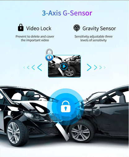 4K Dash Cam Car Mirror – 3840x2160P Video Recording, Wireless CarPlay & Android Auto, 5G WiFi, GPS Navigation