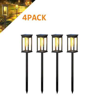 1/2/4-Pack Solar Path Lights – Waterproof Outdoor Garden Lighting for Patio, Walkways & Driveways, Warm White