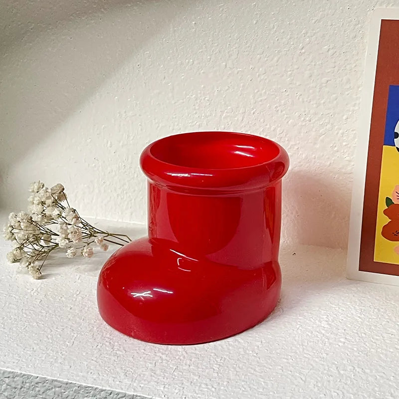 Cute Shoe-Shaped Storage Box – Creative Pen & Makeup Brush Holder for Desk or Dorm