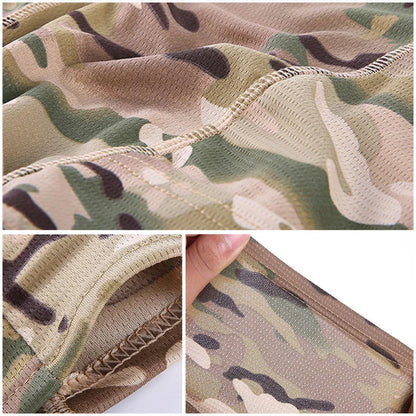 Camouflage Balaclava Hat – Full Face Mask for Cycling, Hunting, Hiking, Skiing – Motorcycle Helmet Inner Cap