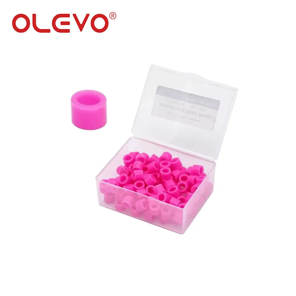 100pcs Dental Silicone Color Code Rings - Autoclavable Instrument Marking Bands for Dentist Surgical Tools Identification