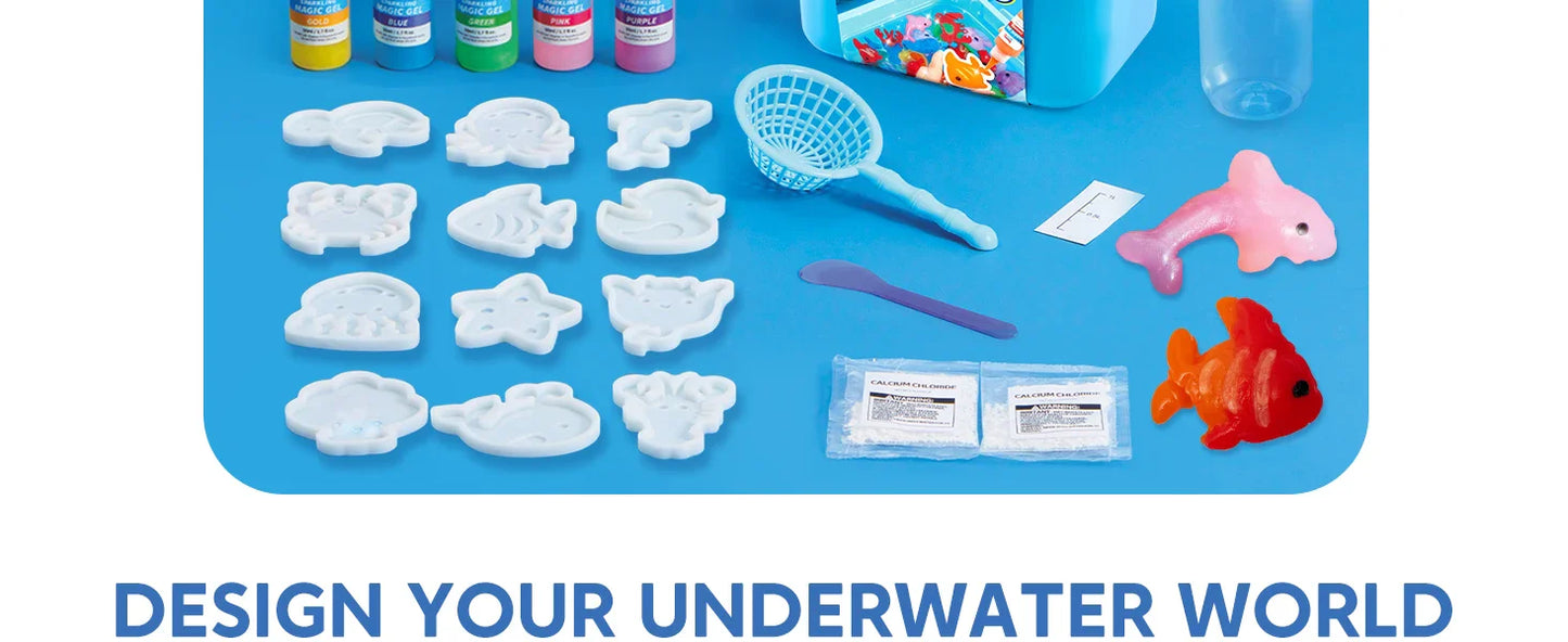 JOYFY Magic Fairy Water Gel Kit — 10-Color Gel Toy Set with Preserving Bottles for Kids Gifts & Party Favors