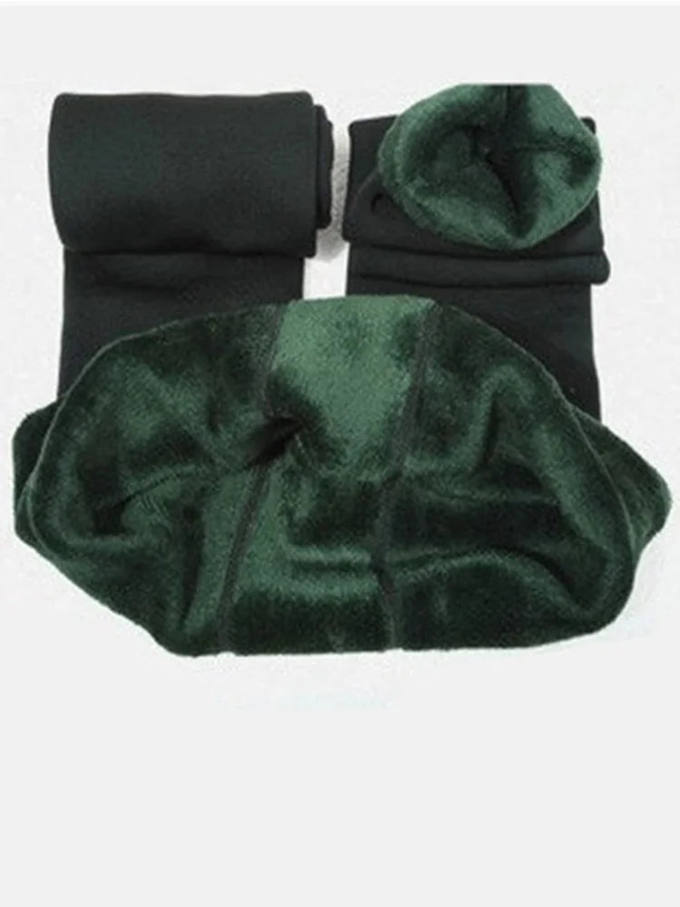 Women’s Winter High Waist Leggings – Thick Velvet Solid Color Leggings in 8 Colors, S-XXL, Warm Autumn Fashion Pants