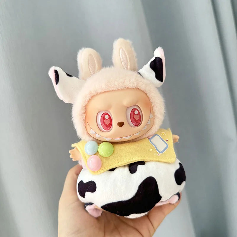 13 Styles Cute Mini Plush Doll Clothes - Outfit Accessories for Kpop Exo Labubu II Idol Dolls, Jumpsuits & Party Clothing