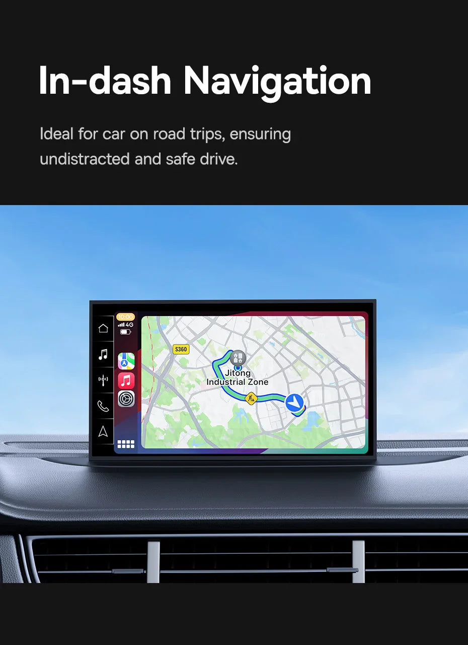 Baseus Wireless CarPlay Adapter - Wired to Wireless Auto Connect, Plug & Play Bluetooth Smart Car System