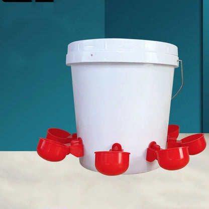 Automatic Chicken Drinking Cup Feeder | Plastic Poultry Waterer for Chicks, Duck, Goose, Quail