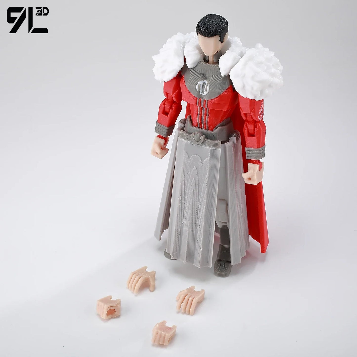 9L 3D Printed Invincible Tech Jacker T13 Lucky13 Action Figure – Multi-Jointed Motorcycle Collectible Model Toy Titan13