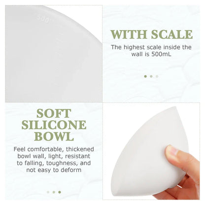 3PCS Silicone Facial Mask Bowls – Mixing & Stirring Beauty Tools for Spa and Home