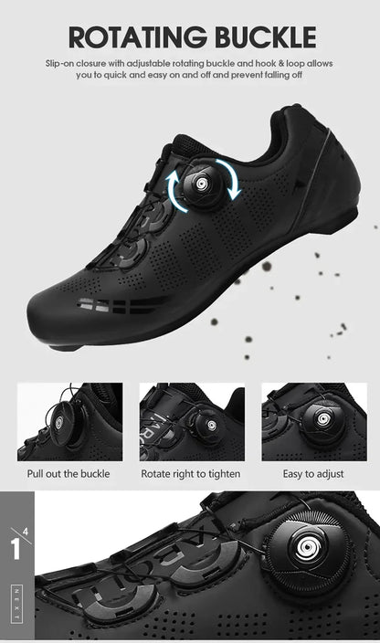 LiXingMing Road Cycling Shoes — Men & Women Racing Sneakers with SPD Cleats