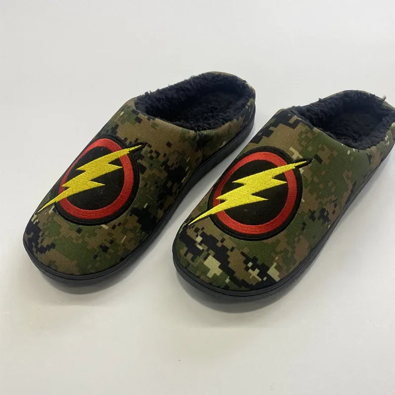 Batman Winter Slippers for Women & Men – Warm Plush, Non-Slip Indoor Floor Slides, Cartoon Anime DC Cotton Slippers for Couples