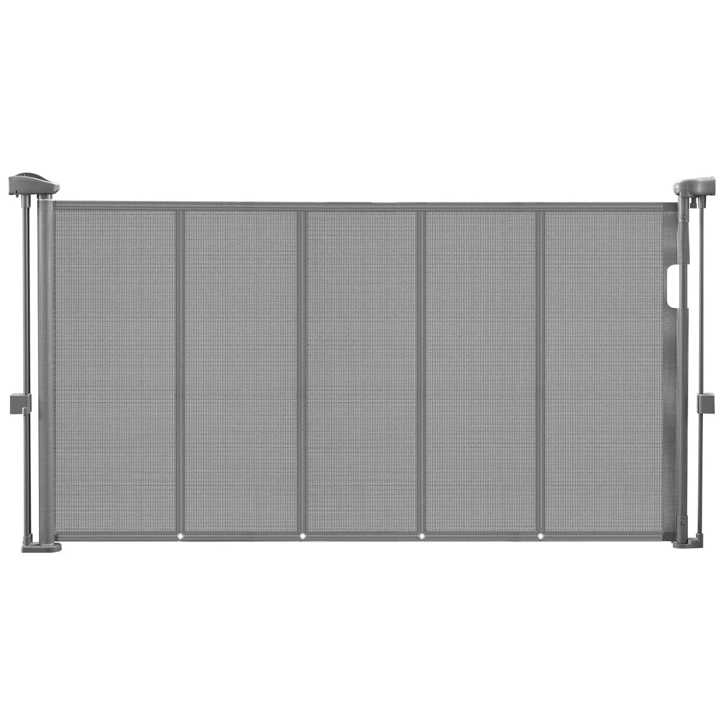 SucceBuy Retractable Baby Safety Gate 55/71/110 Inch – 34 Inch Tall Extendable Mesh Barrier for Kids & Pets, Easy Install Indoor Doorway Gate