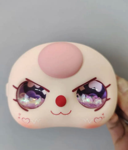 In-Stock 400% Baby Three Vinyl Faces — High-Quality Handmade Angry Expression Replacement Accessory for Dolls
