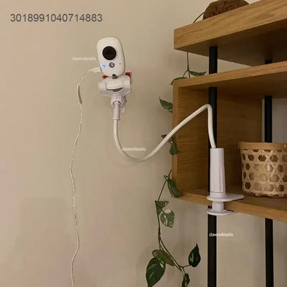 Universal Baby Monitor Camera Holder Stand: Adjustable Long Arm Bracket for Bed Cradle Mount