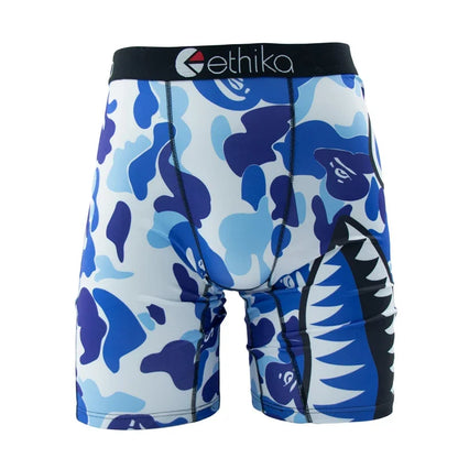ETHIKA Men’s Boxer Shorts – Breathable Sexy Trunks Underwear, Quick-Dry Swim Underpants, Plus Size S–3XL Comfortable Men’s Boxers