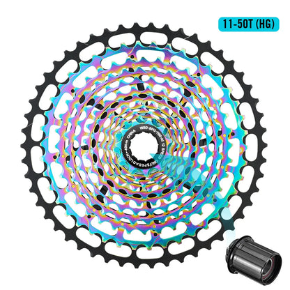 SPEDAO 12-Speed 10-50T Bicycle Cassette – 12V MTB Freewheel Sprocket for SX NX GX, XD & HG Compatible