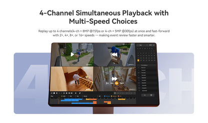 IMOU 10/18CH Wireless NVR – Dual-Band 2.4/5GHz Wi-Fi Network Security System, Metal Shell