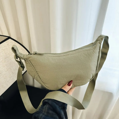 Casual Nylon Hobo Crossbody Bag for Women – Shoulder, Half Moon, Tote Travel Shopper & Purses
