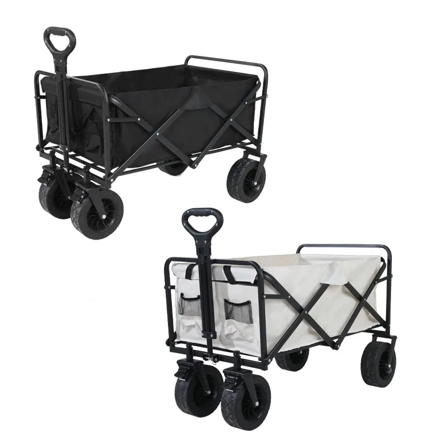 Heavy Duty Collapsible Folding Beach Wagon – Large-Capacity Portable Utility Cart for Garden & Camping