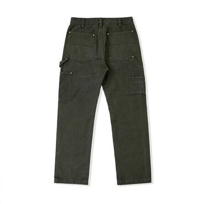 Red Tornado 14oz Duck Work Pants - Double Front Carpenter Dungaree Trousers for Men