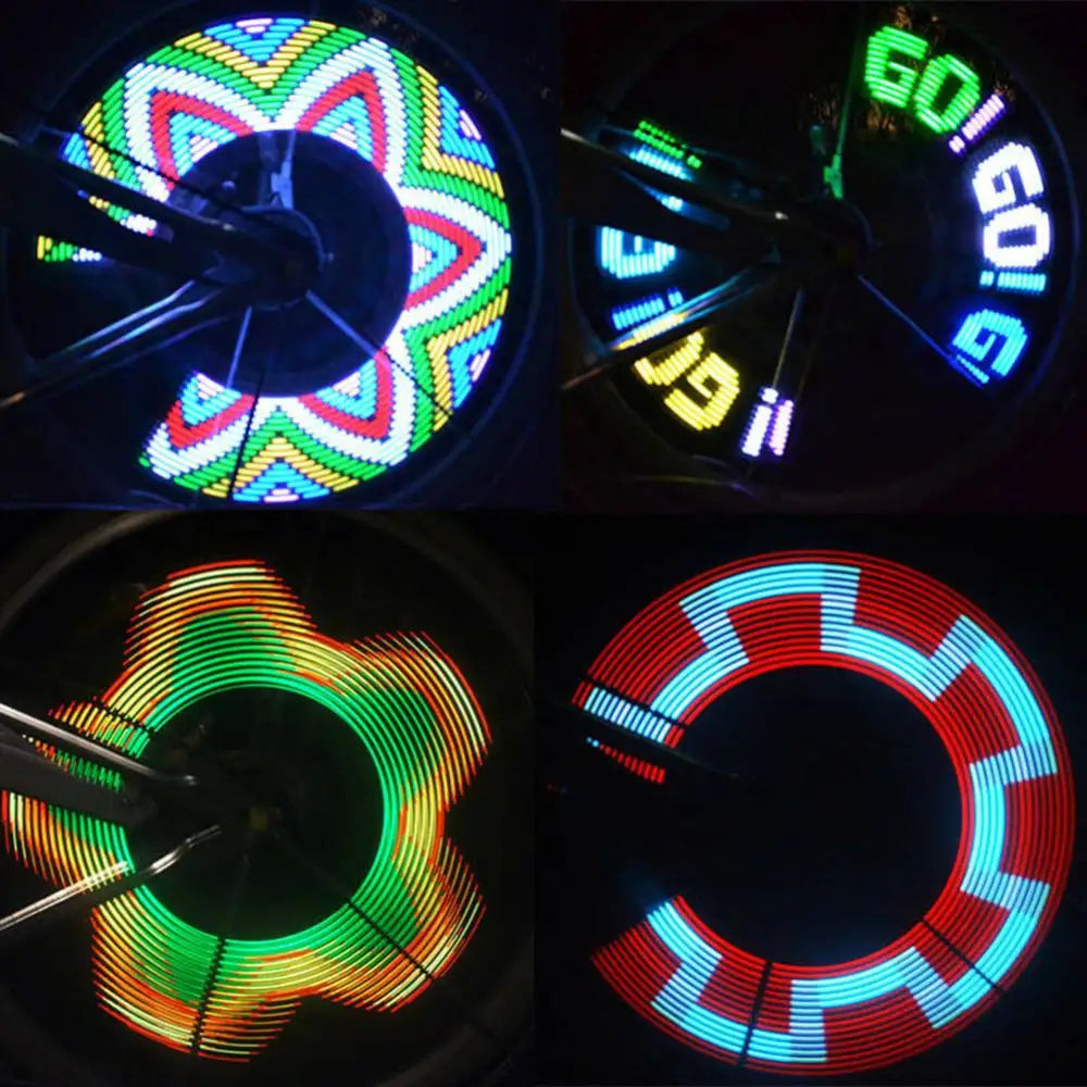 Waterproof LED Spoke Light for MTB and Road Bikes - Bicycle Wheel Tire Valve Stem Rim Decor, Cycling Accessories