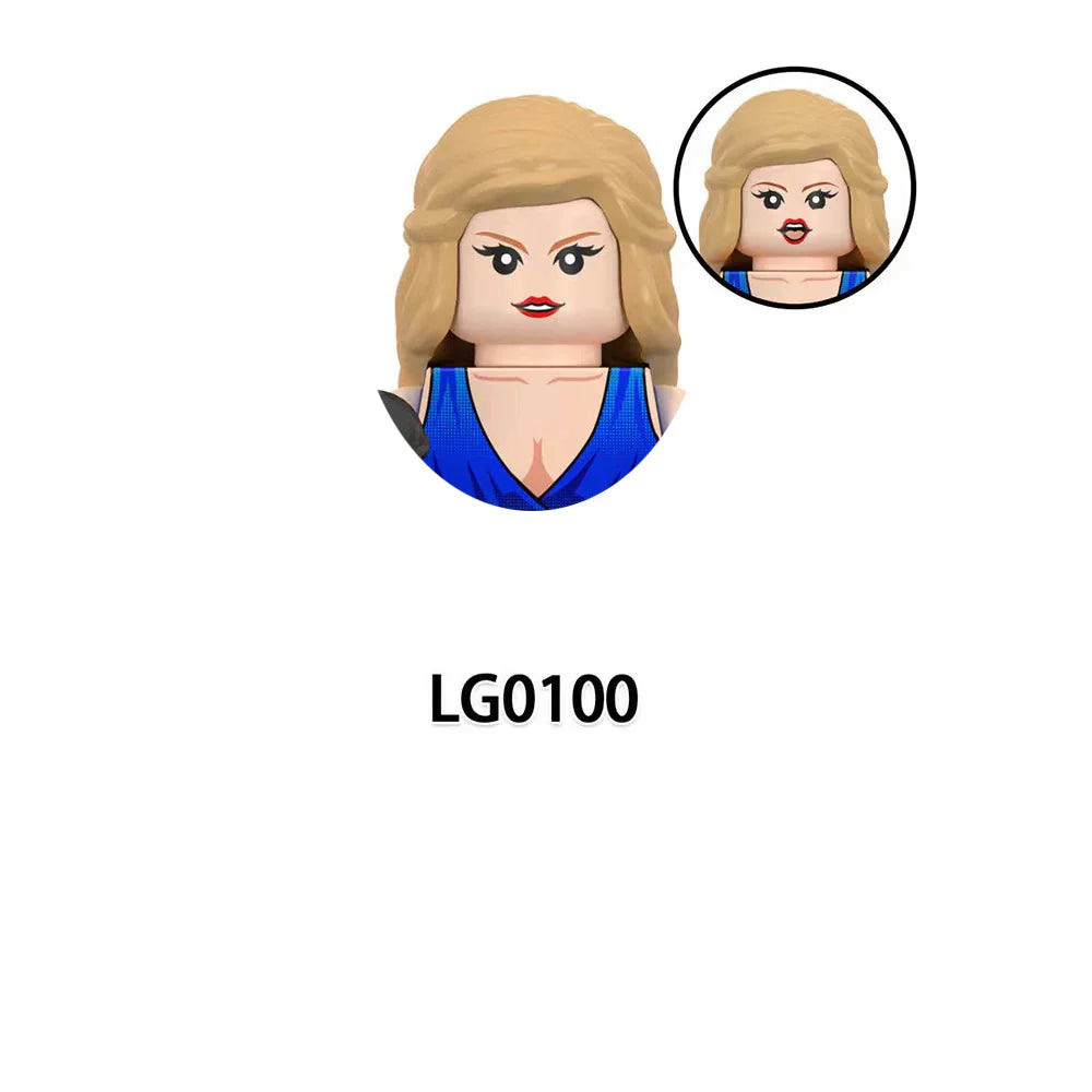 LG1015 Girls Building Blocks Princess Mini Dolls – Cute Kawaii Assemble Bricks Action Figures Kids Christmas Toy