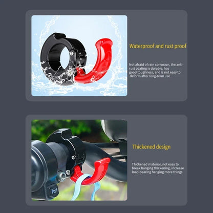 Aluminum Helmet & Bag Hook — Multi-Function Motorcycle Hanger, Replaceable & Easy to Install