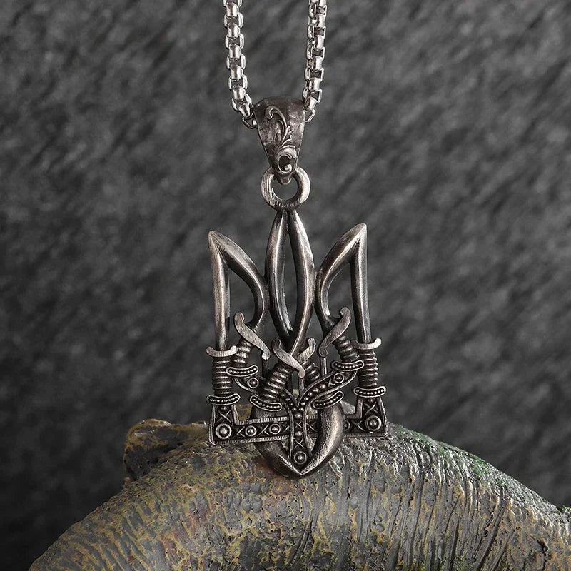 Gothic Skull Jesus Cross Necklace – Punk Catholic Amulet Jewelry for Men, Religious Pendant