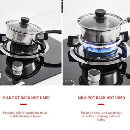 Simmer Ring Safe Stovetop Reducer - Portable Gas Stove Support for Camping - Durable Steel Coffee Maker Shelf - Practical Accessories