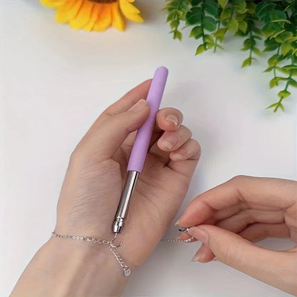 Bracelet Fastening Tool - Jewelry Clasp Helper for Quick One-Handed Hooking & Unfastening