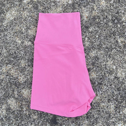 Women’s High Waist Fitness Shorts – Sexy Solid Color Yoga & Cycling Athletic Shorts Squat Proof Workout Training Activewear