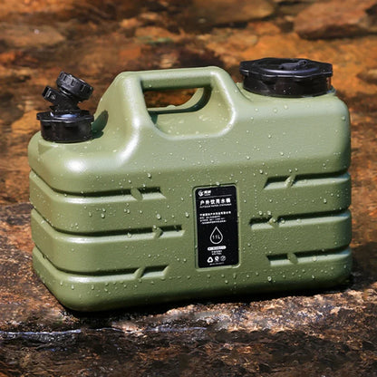 11L Portable Water Bucket - Large Capacity Canister with Detachable Faucet, No Leakage for Outdoor Travel and Driving