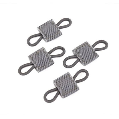 4/10Pcs MOLLE Elastic Retainer Straps - Tactical Webbing Attachment Buckles for Antenna, Flashlight & Gear Organization