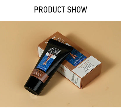30g Moisturizing Leg & Body Foundation — Liquid Fake Tan Cream for Even Skin Tone and Skin Care