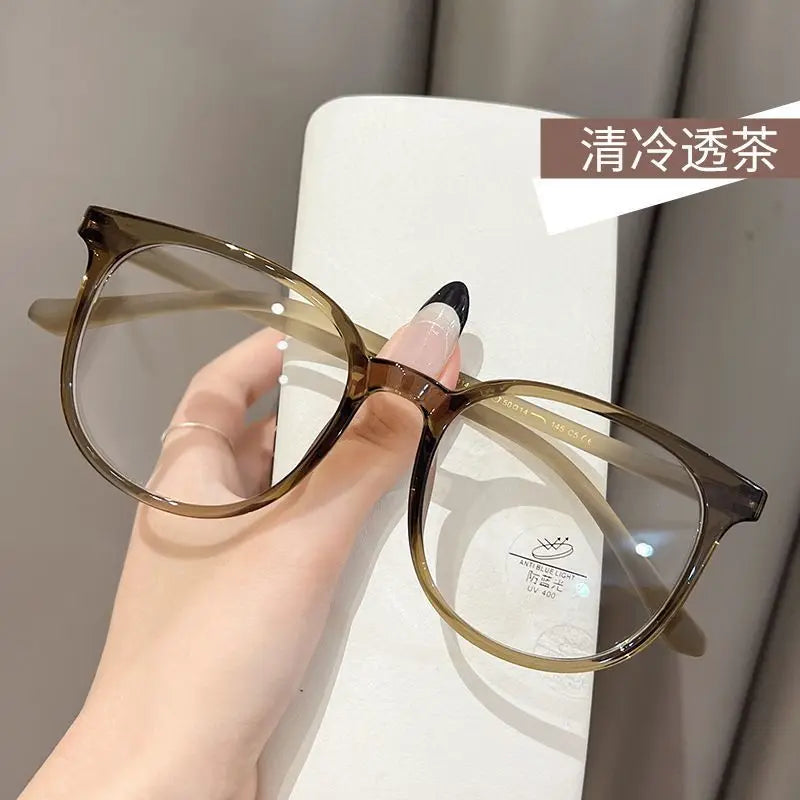 Transparent Round & Square Blue Light Blocking Glasses for Men & Women – Anti-Glare Computer Eyewear