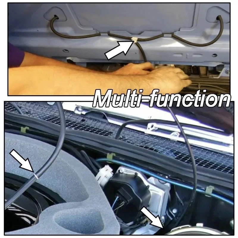 18-90x Car Windshield Washer Pipe Joints – T, Y, I Type Wiper Spray Nozzle Connector Hose Tube for Car Cleaning