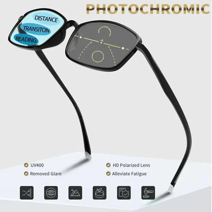 Adjustable Multifocal Reading Glasses – Auto Adjusting One-Power Optic Readers, Diopter Range 0.5 to 2.75